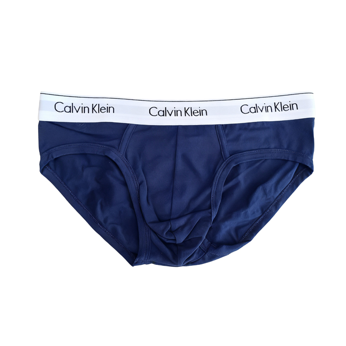 Nuevo Slips Calvin Klein Hombre 365 Blanco Azul